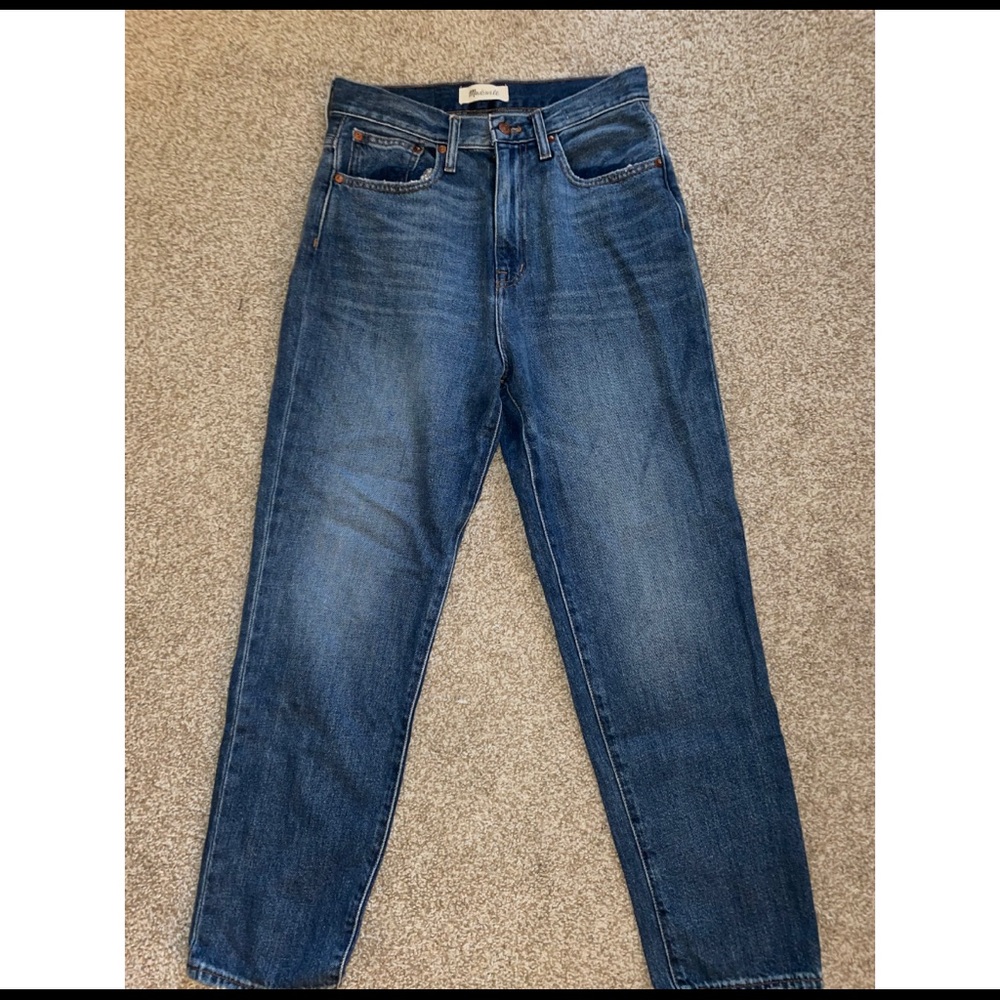 Madewell The Mom Jean - Dark Wash